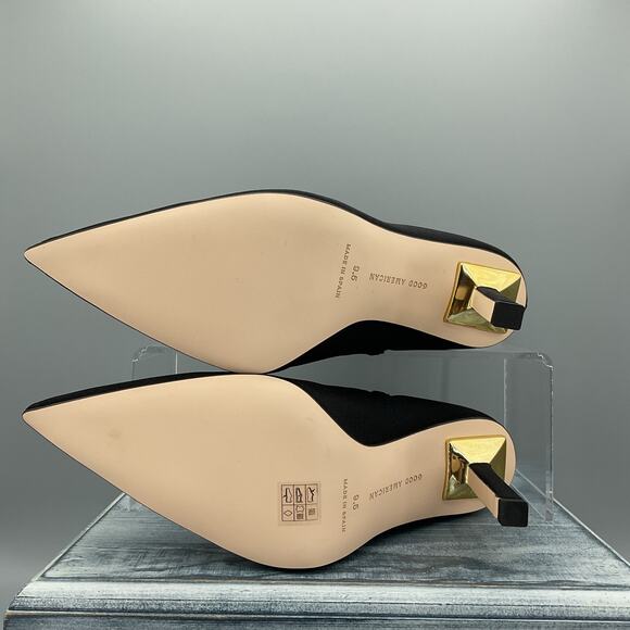 NEW Good American Women’s Ankle Shine Neoprene Booties Black Size 9.5 - Picture 8 of 10